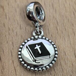 Pandora Holy Bible Logo Exclusive Dangle Charm Pendant, S925 Silver Bracelets